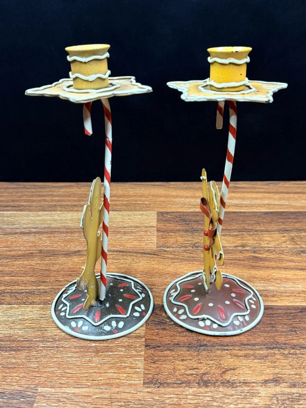 Gingerbread Candle Holders and Gingerbread “Holiday Kitchen” Sign